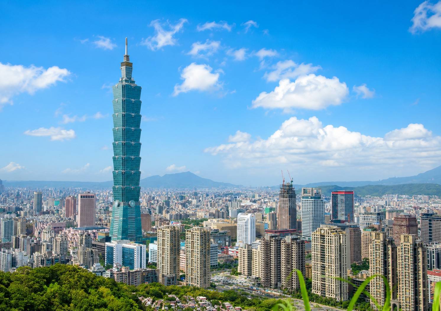 Stunning view of Taipei 101 in Taiwan