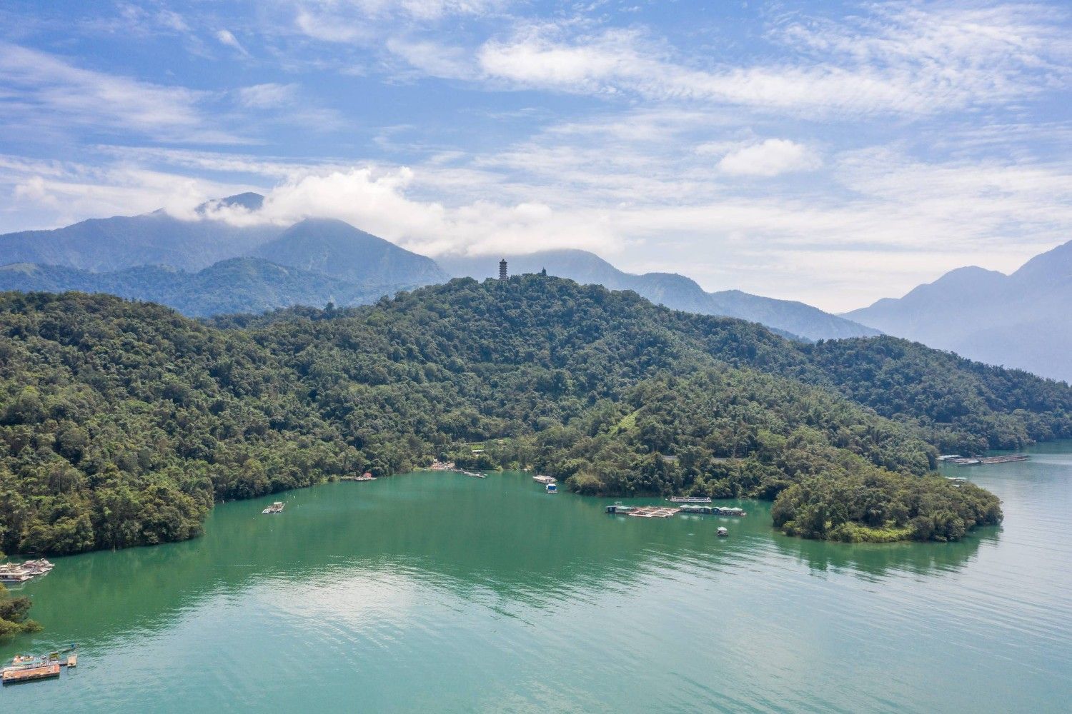 Sun Moon Lake Landscape At Nantou Taiwan